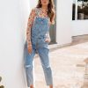 Rompers + Jumpsuits * | Idem-001 Jonathan Distressed Denim Overalls