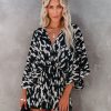 Rompers + Jumpsuits * | Aaka-001 Linden Printed Kimono Romper