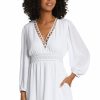 Vacation Wear * | La Blanca Illusion Covers V-Neck Dress Cover Up