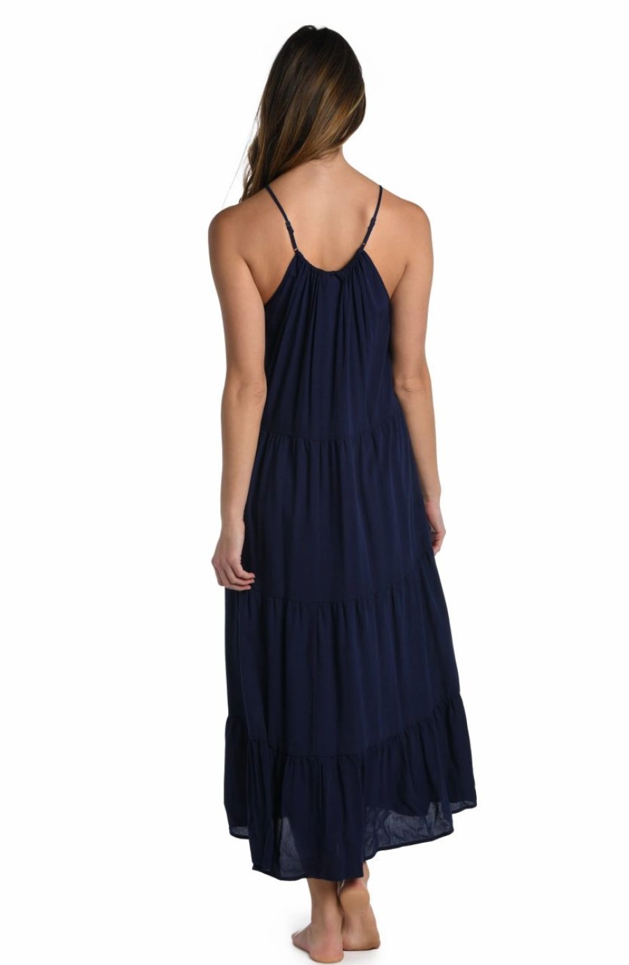 Vacation Wear * | La Blanca Coastal Covers Halter Midi Dress