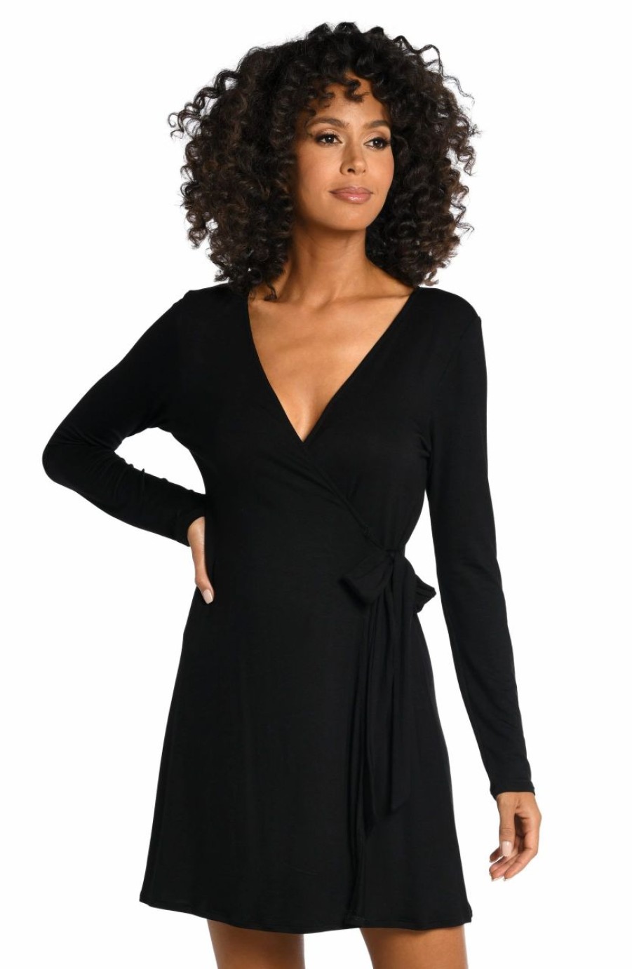 Vacation Wear * | La Blanca Draped Darling Wrap Dress