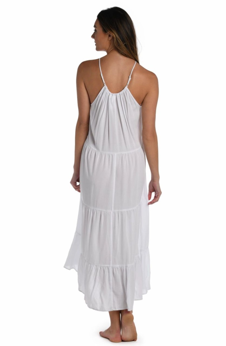 Vacation Wear * | La Blanca Coastal Covers Halter Midi Dress