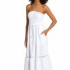 Vacation Wear * | La Blanca Seaside Covers Strapless Midi Dress