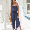 Rompers + Jumpsuits * | Tych-001 Milos Strapless Pocketed Asymm Jumpsuit Last Chance