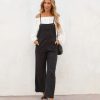 Rompers + Jumpsuits * | By T-001 Boardwalk Adventures Pocketed Jumpsuit Black Final Sale