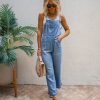 Rompers + Jumpsuits * | Tea-002 Quinto Cotton Chambray Jumpsuit Final Sale