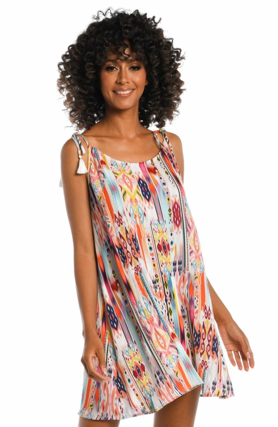 Vacation Wear * | La Blanca Desert Dream Tank Dress Cover Up