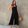 Rompers + Jumpsuits * | Hyfv-001 By The Sea Shoulder Tie Jumpsuit Black