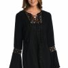 Vacation Wear * | La Blanca Coastal Covers Lace Up Tunic