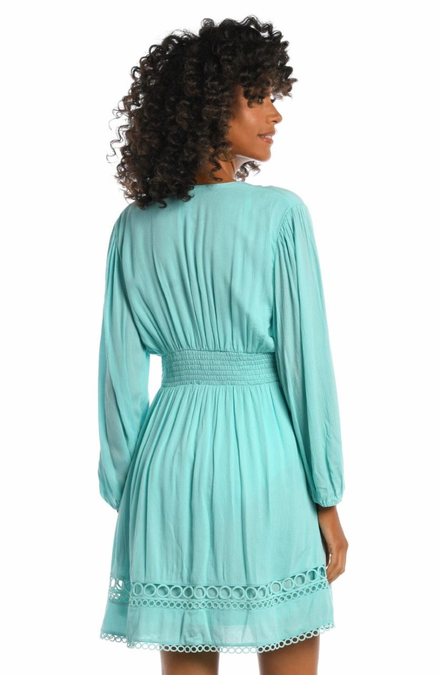 Vacation Wear * | La Blanca Illusion Covers V-Neck Dress Cover Up