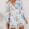 Rompers + Jumpsuits * | Luxx-001 No Love Lost Floral Pocketed Crochet Romper Final Sale