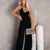 Rompers + Jumpsuits * | Oliv-001 Top Influencer Halter Jumpsuit Final Sale