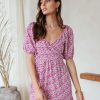 Rompers + Jumpsuits * | Lush-001 Still The One Floral Cutout Romper Final Sale