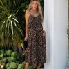 Rompers + Jumpsuits * | By T-001 Running Wild Pocketed Leopard Jumpsuit Final Sale