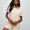 Rompers + Jumpsuits * | Stor-001 Vibrant Blossoms Pocketed Floral Romper