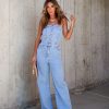 Rompers + Jumpsuits * | Gill-001 Preorder Beverly Strapless Denim Jumpsuit