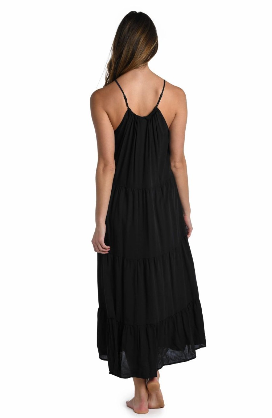 Vacation Wear * | La Blanca Coastal Covers Halter Midi Dress