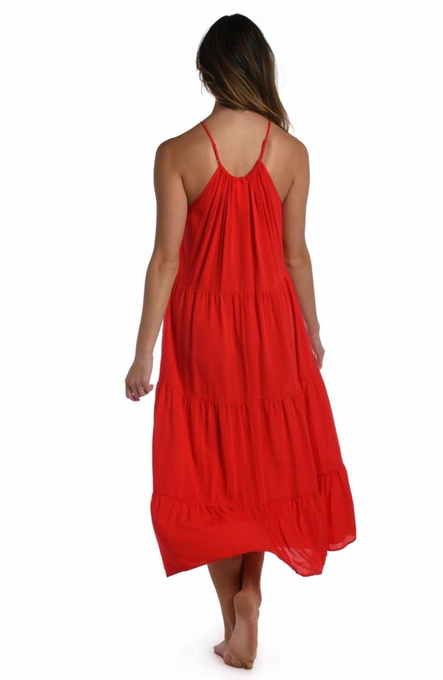 Vacation Wear * | La Blanca Coastal Covers Halter Midi Dress